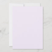 Purple Yellow Romantic Spring Wedding Kaart (Achterkant)