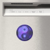Purple Yin Yang Symbol Magneet (Insitu (Vaatwasser))