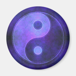 Purple Yin Yang Symbol Magneet
