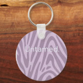 Purple zebra print bag sleutelhanger (Achterkant)