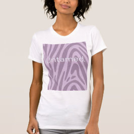 Purple zebra print bag t-shirt
