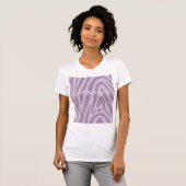 Purple zebra print bag t-shirt (Voorkant volledig)