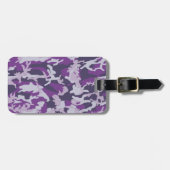PurpleBerry Camo Pattern Bagagelabel (Voorkant horizontaal)