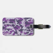 PurpleBerry Camo Pattern Bagagelabel (Achterkant horizontaal)