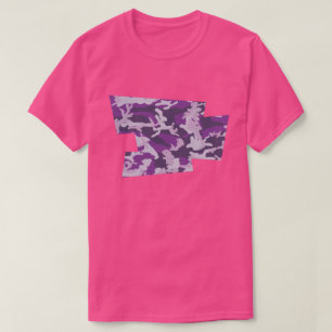 PurpleBerry Camo Pattern Blown Pixel T-shirt