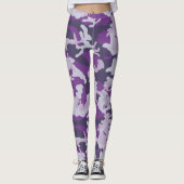 PurpleBerry Camo Pattern Leggings (Voorkant)