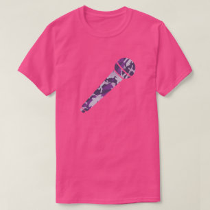 PurpleBerry Camo Pattern-microfoon T-shirt