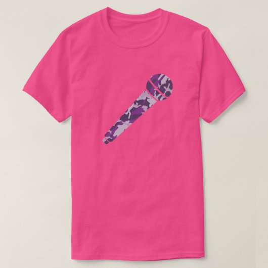 PurpleBerry Camo Pattern-microfoon T-shirt (Design voorkant)