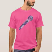 PurpleBerry Camo Pattern-microfoon T-shirt (Voorkant)