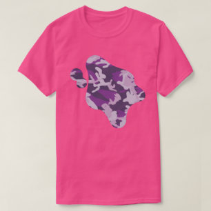 PurpleBerry Camo Pattern Paint Splat T-shirt