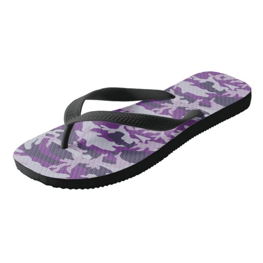 PurpleBerry Camo Pattern Teenslippers (Schuin)
