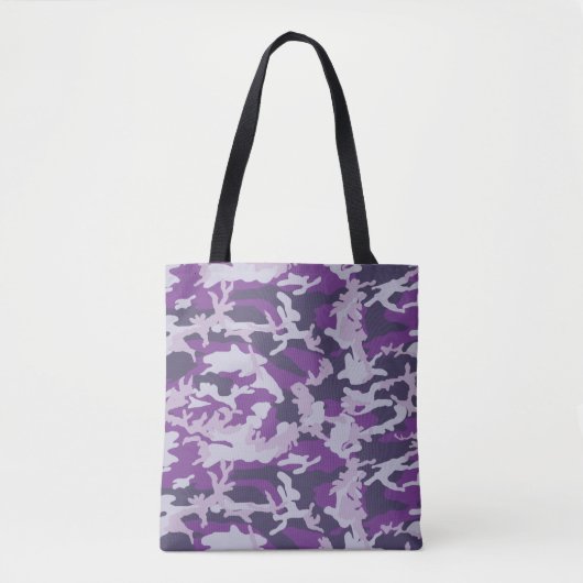 PurpleBerry Camo Pattern Tote Bag (Voorkant)