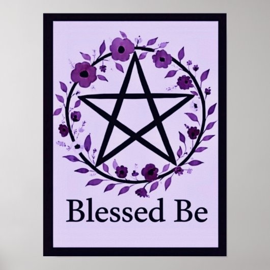 PurpleBlessedBe Poster (Voorkant)