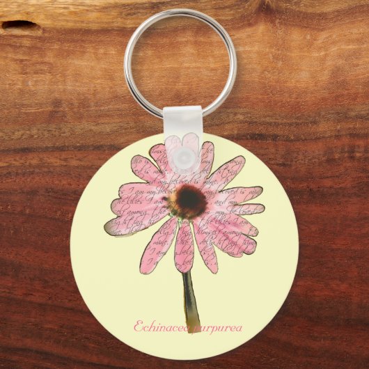 purpleconeflowergeliefde3 sleutelhanger (Voorkant)