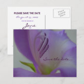 PurpleDreamFlower De datum opslaan Briefkaart (Voorkant / Achterkant)