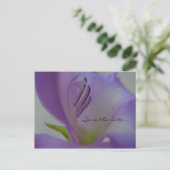 PurpleDreamFlower De datum opslaan Briefkaart (Staand voorkant)