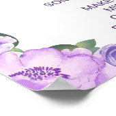 PurpleElephant Late Night Luiers Baby shower spel Poster (Hoek)