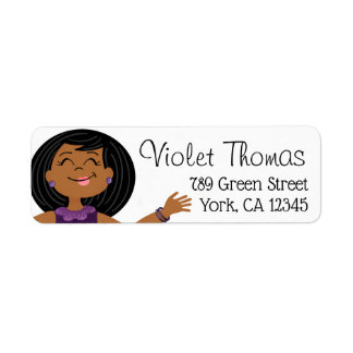 PurpleGlitzy Party Meisje Etiket