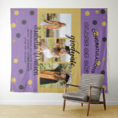 PurpleGold Backdrop van de GraduPartij voor Grote Wandkleed (In Situ (horizontaal))