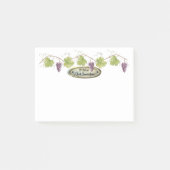 PurpleGrape Clusters Grape Leaves - Wine oClock | Post-it® Notes (Voorkant)