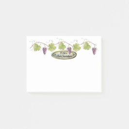 PurpleGrape Clusters Grape Leaves - Wine oClock | Post-it® Notes