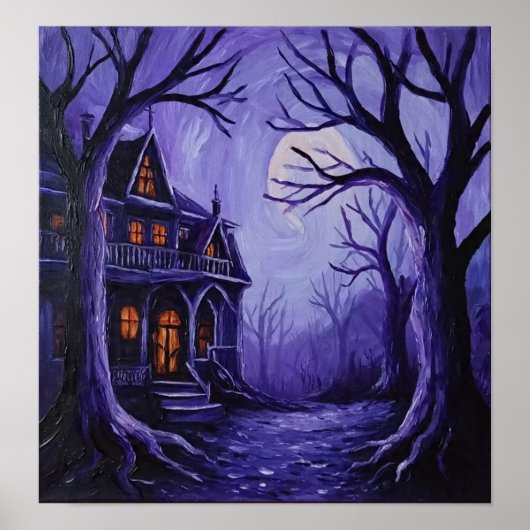 PurpleHauntedHouse Poster (Voorkant)