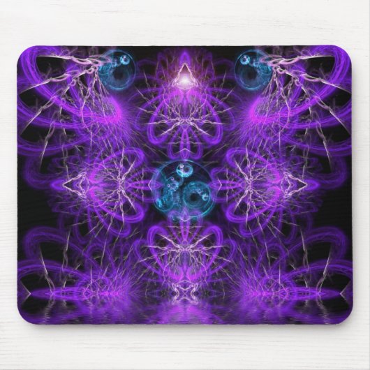 Purplelina Visionary Fractal Art Mousepad Muismat (Voorkant)