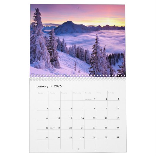 PurpleNatureCalendar2015 Kalender (Jan 2026)