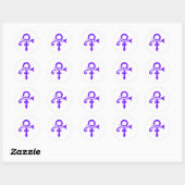 purplerain , prince ,princerogersnelson ,paisleypa ronde sticker (Vel)