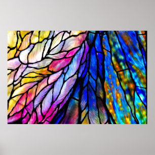 Purples and Blues Poster