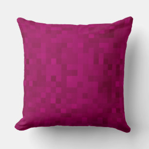 Purples Autumn Tones Mosaic Tegels Pattern, Kussen