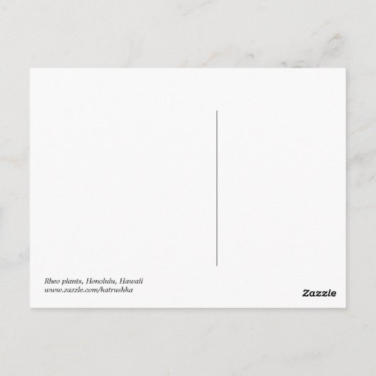 Purples & Golds Briefkaart (Achterkant)