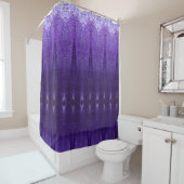Purples Ikat Douchegordijn (In situ)