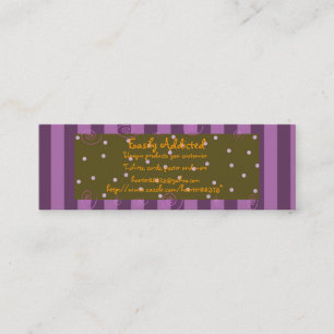 purplestripe skinny mini visitekaartje