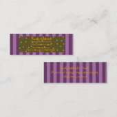 purplestripe skinny mini visitekaartje (Voorkant / Achterkant)