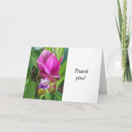 PurpleTurmeric flower op Hartelijk dank Kaart
