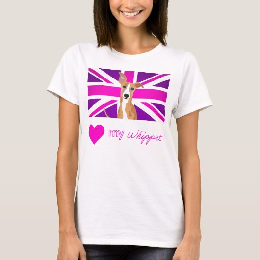 PURPLEWHIPPET Basic T-shirt (Voorkant)