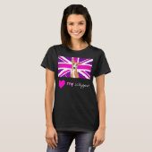 PURPLEWHIPPET (DARK) Basic T-shirt (Voorkant volledig)