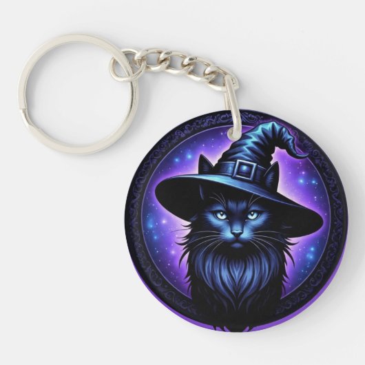 PurpleWitchyCat Sleutelhanger (Voorkant)