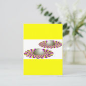 PurpleYellowSpheres Briefkaart (Staand voorkant)
