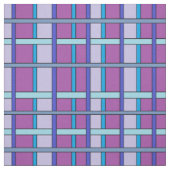 Purps en blues gespeeld patroon stof (Swatch)