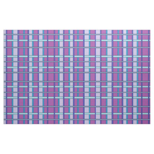 Purps en blues gespeeld patroon stof (Fat Quarter)