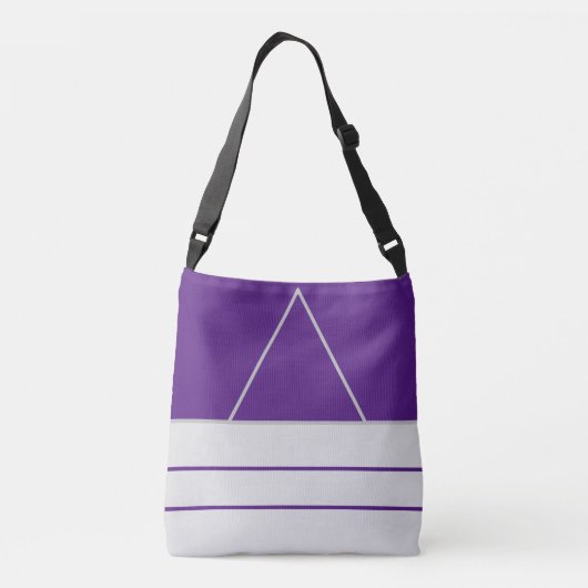 Purpul kleur crossbody tas (Achterkant)