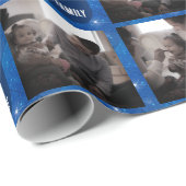 Purpurina geométrico azul de foto vertrouwd de nav cadeaupapier (Rol Hoek)