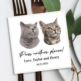 Purr Another Please Op Maat Gemaakte Huwelijksserv Servet