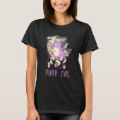 Purr Evil  Let's Summon Demons Pastel Goth Occult  T-shirt (Voorkant)