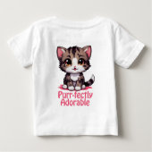 Purr-fect Adorabele Chibi Kawaii Kitten in Roze (Achterkant)