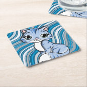 Purr-fect Cute Kitty Onderzetters (Schuin)