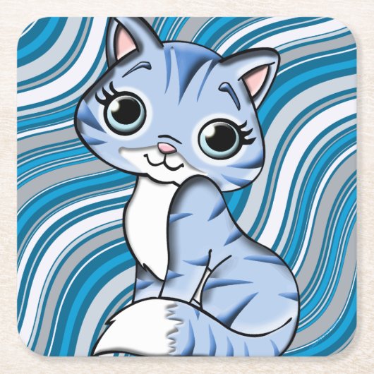 Purr-fect Cute Kitty Onderzetters (Voorkant)