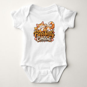 Purr-fect gelukkig knappe kat romper